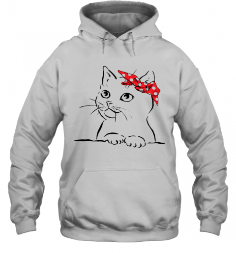 Cat White Kitty Kitten Outfit T-Shirt Unisex Hoodie