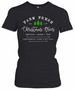 Farm Fresh Christmas Tree Spruce Pine Fir Est 1930 T-Shirt Classic Women's T-shirt