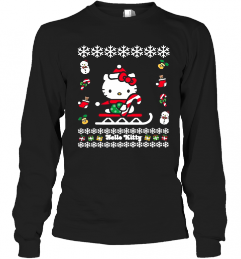 Hello Kitty Ugly Christmas T-Shirt Long Sleeved T-shirt 