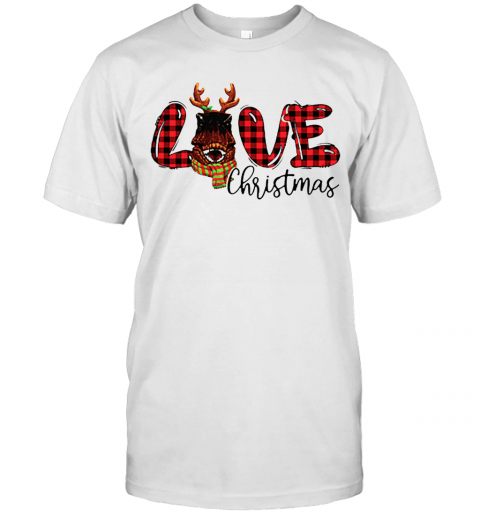 Love Dinosaurs Reindeer Christmas T-Shirt