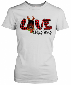 Love Dinosaurs Reindeer Christmas T-Shirt Classic Women's T-shirt