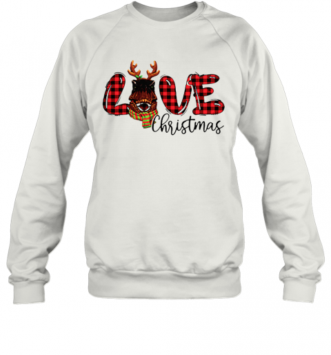 Love Dinosaurs Reindeer Christmas T-Shirt Unisex Sweatshirt