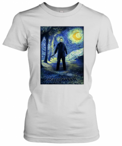 Michael Myers Starry Night Halloween T-Shirt Classic Women's T-shirt