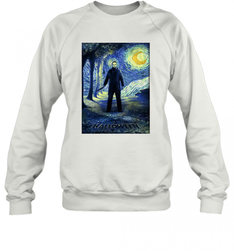 Michael Myers Starry Night Halloween T-Shirt Unisex Sweatshirt