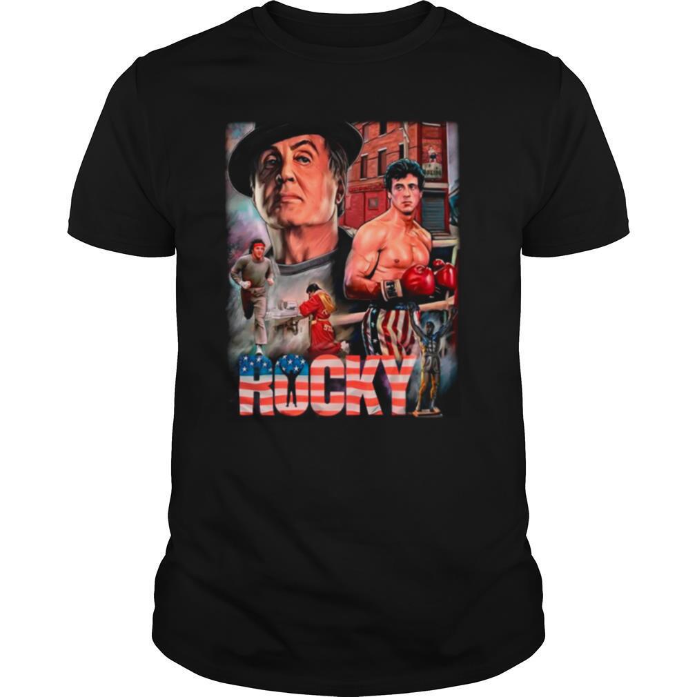 Rocky Balboa American Flag shirt