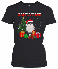 Santatime Cat Merry Christmas Tree Gift T-Shirt Classic Women's T-shirt