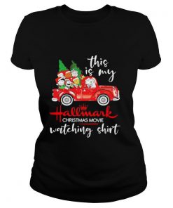 Snoopy this is my hallmark christmas movie watching shirt