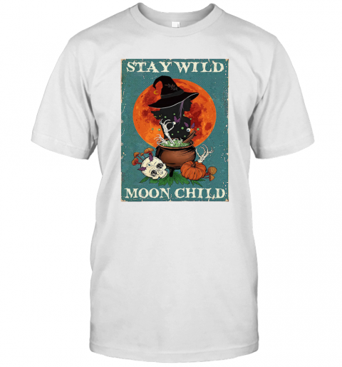 Witch Cat Stay Wild Moon Child T-Shirt Classic Men's T-shirt