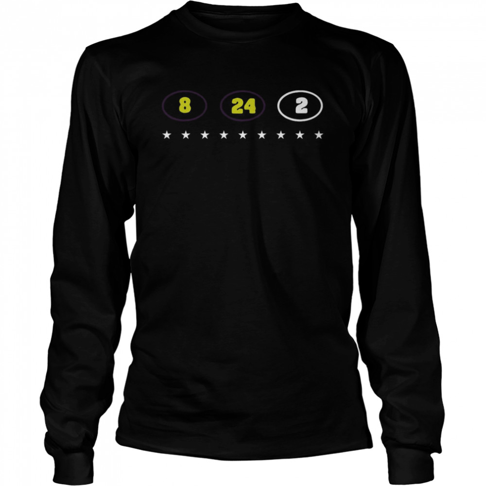 8 24 2 Kobe Gianna Bryant Tribute  Long Sleeved T-shirt