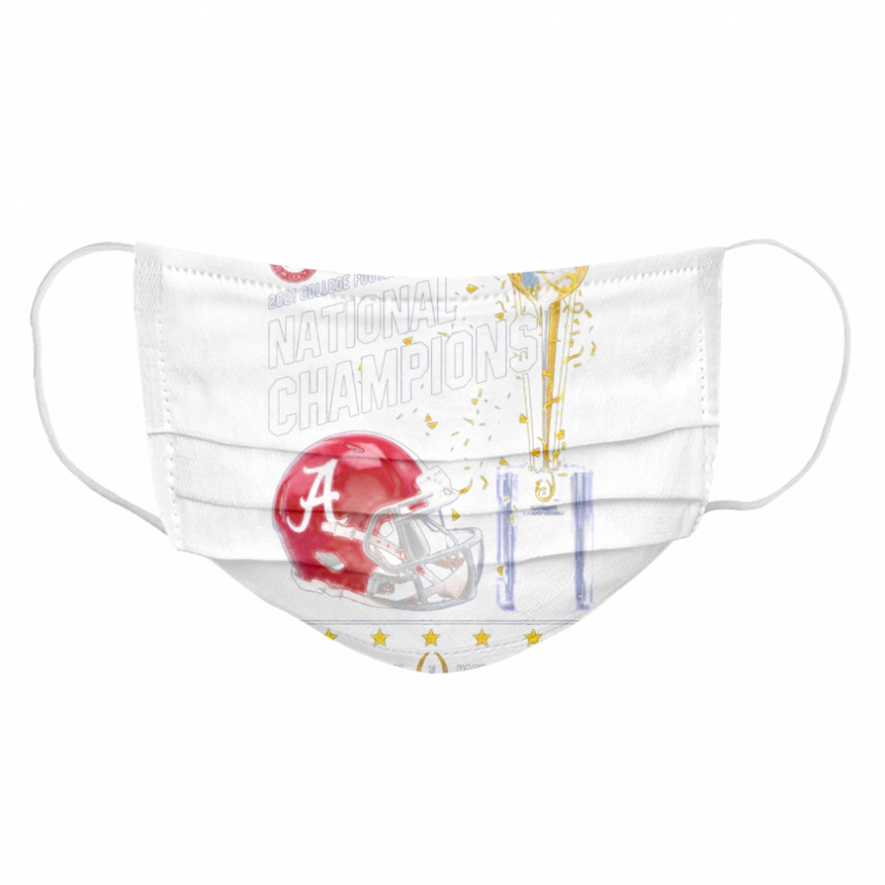 Alabama Crimson Tide 2021 college football playoff National Champions Alabama 52 Ohio State 24  Cloth Face Mask