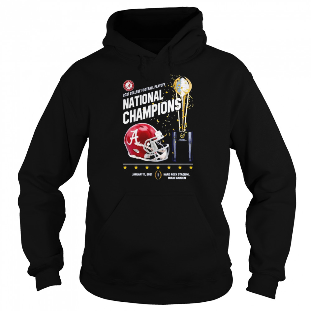 Alabama Crimson Tide 2021 college football playoff National Champions Alabama 52 Ohio State 24  Unisex Hoodie