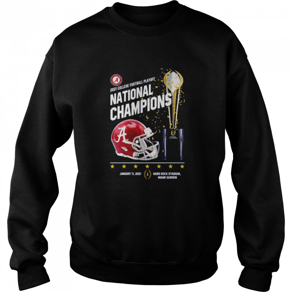 Alabama Crimson Tide 2021 college football playoff National Champions Alabama 52 Ohio State 24  Unisex Sweatshirt