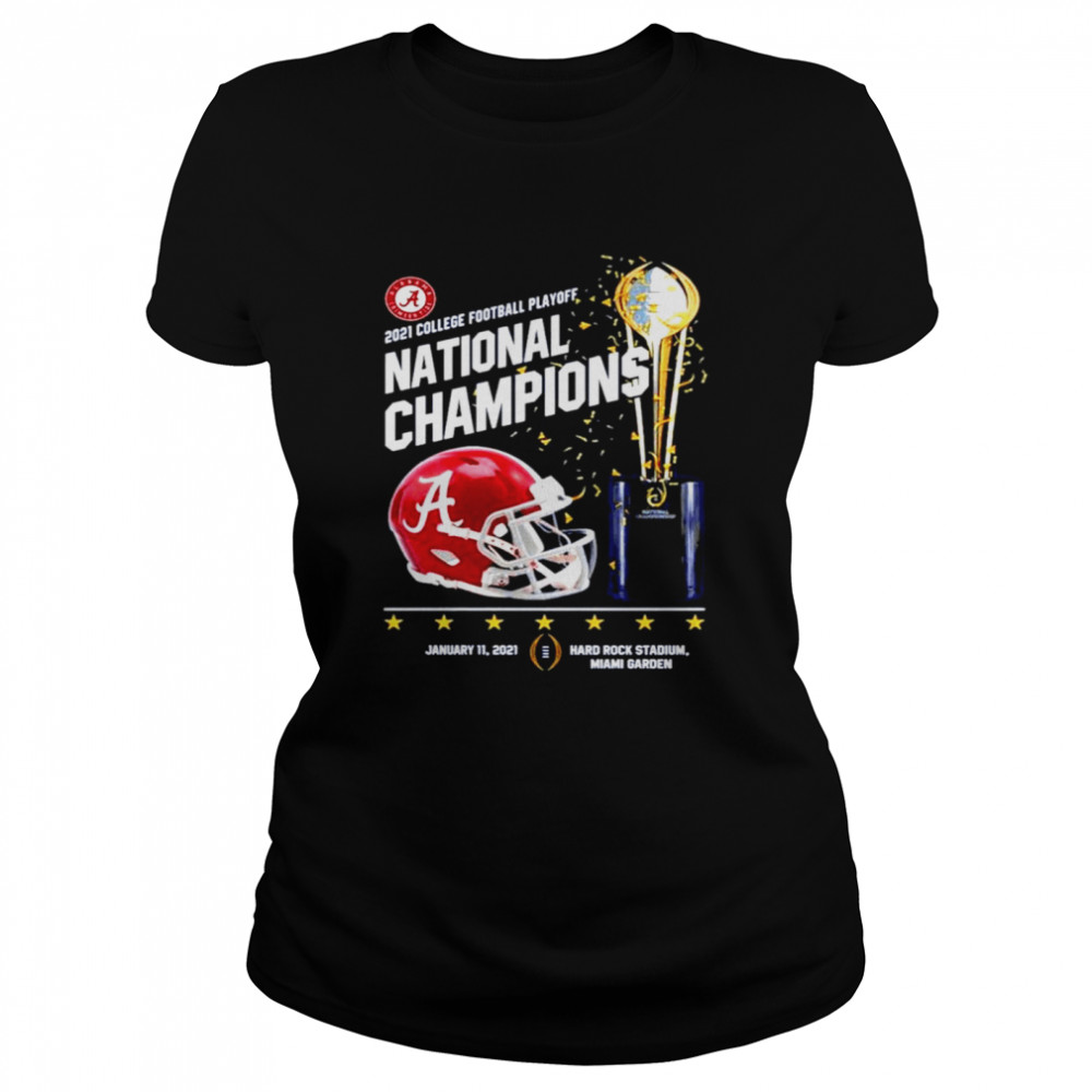 Alabama crimson tide 2021 college football playoff national champions alabama 52 ohio state 24 Classic Women's T-shirt