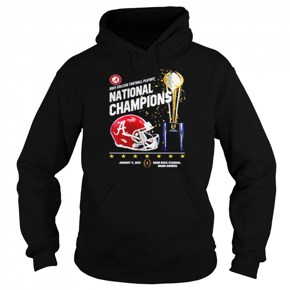 Alabama crimson tide 2021 college football playoff national champions alabama 52 ohio state 24 Unisex Hoodie