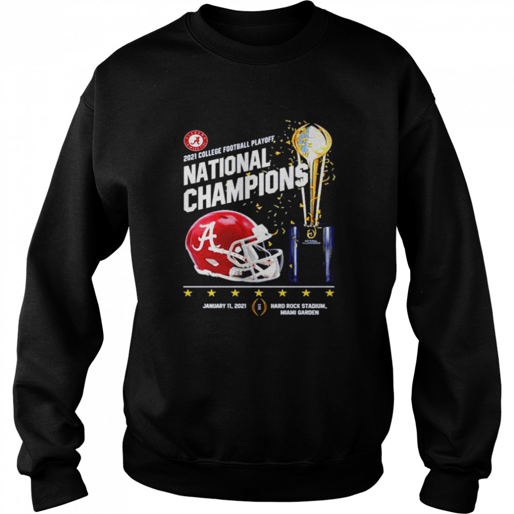 Alabama crimson tide 2021 college football playoff national champions alabama 52 ohio state 24 Unisex Sweatshirt