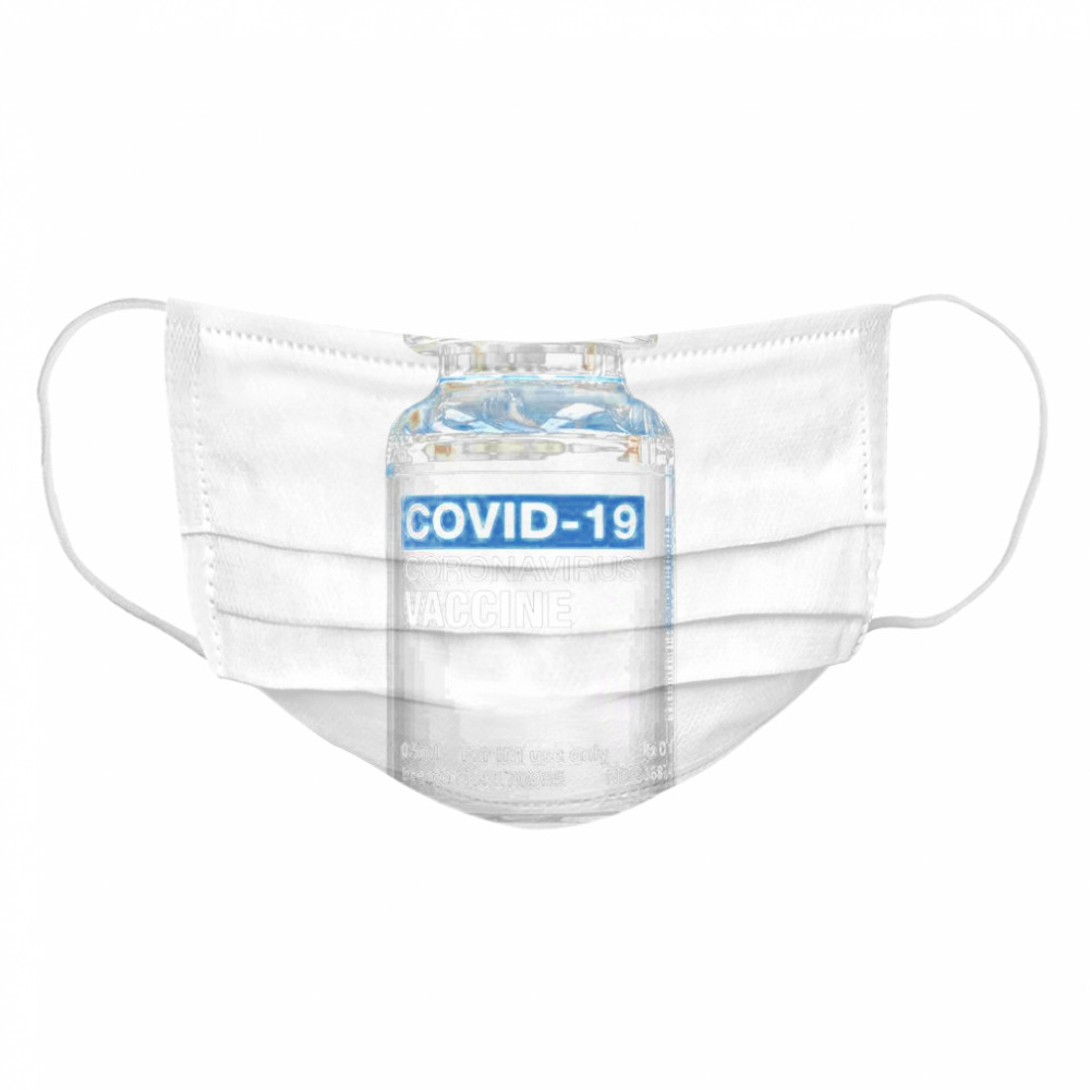 COVID-19 Coronavirus Vaccine Bottle Cloth Face Mask