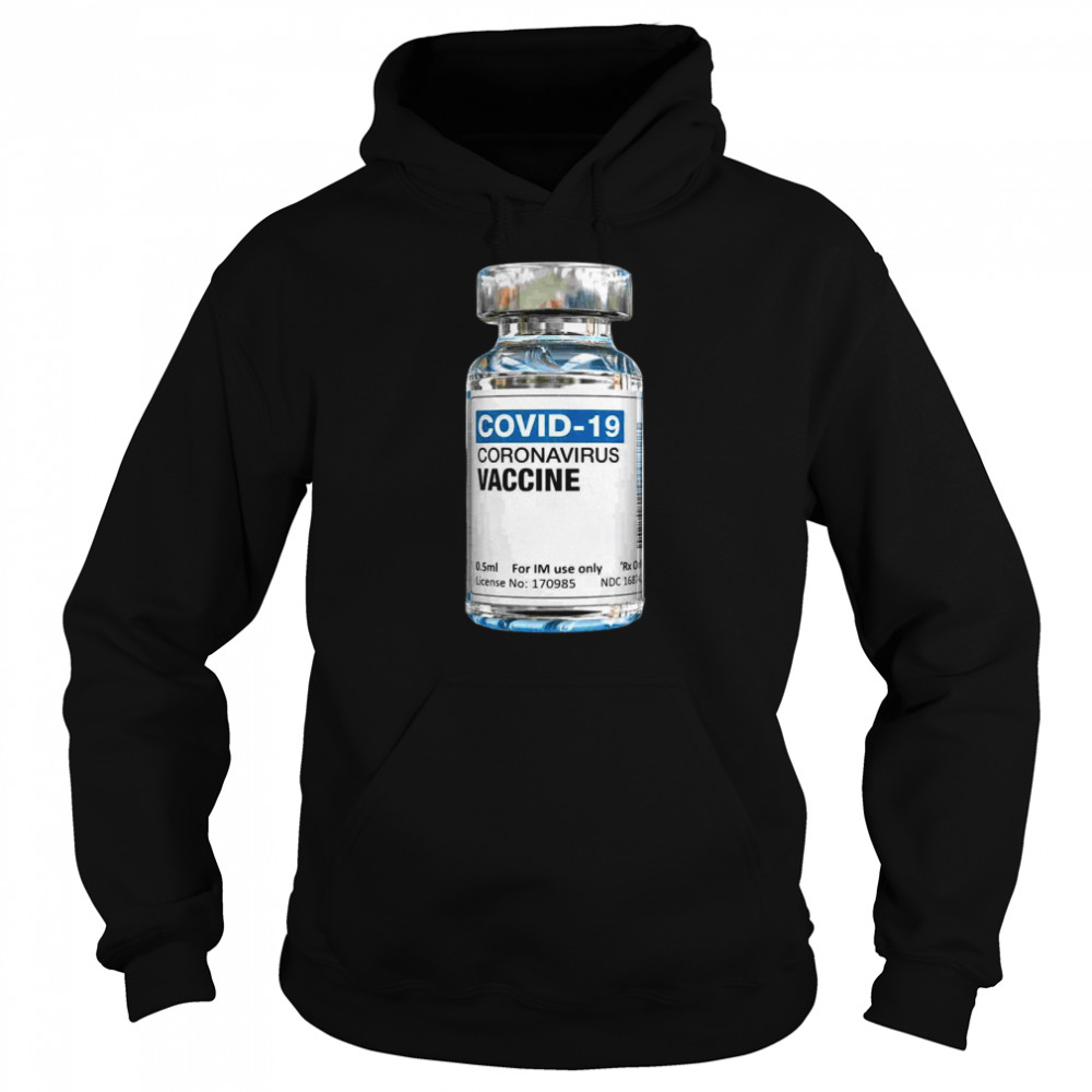 COVID-19 Coronavirus Vaccine Bottle Unisex Hoodie