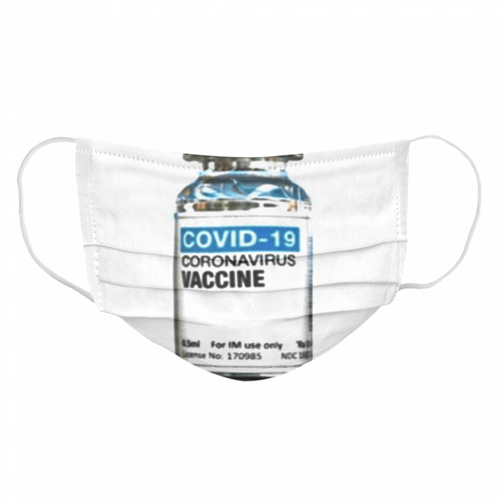 COVID-19 Coronavirus Vaccine bottle  Cloth Face Mask