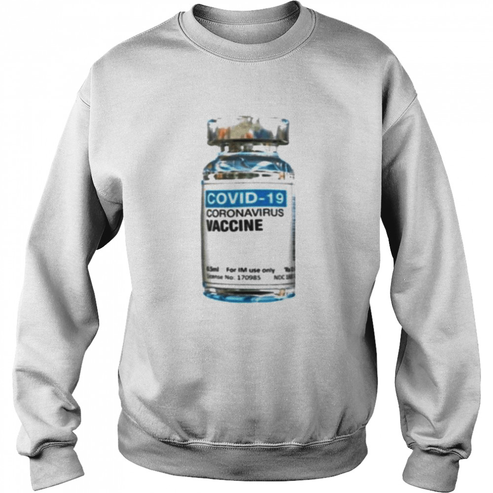 COVID-19 Coronavirus Vaccine bottle  Unisex Sweatshirt