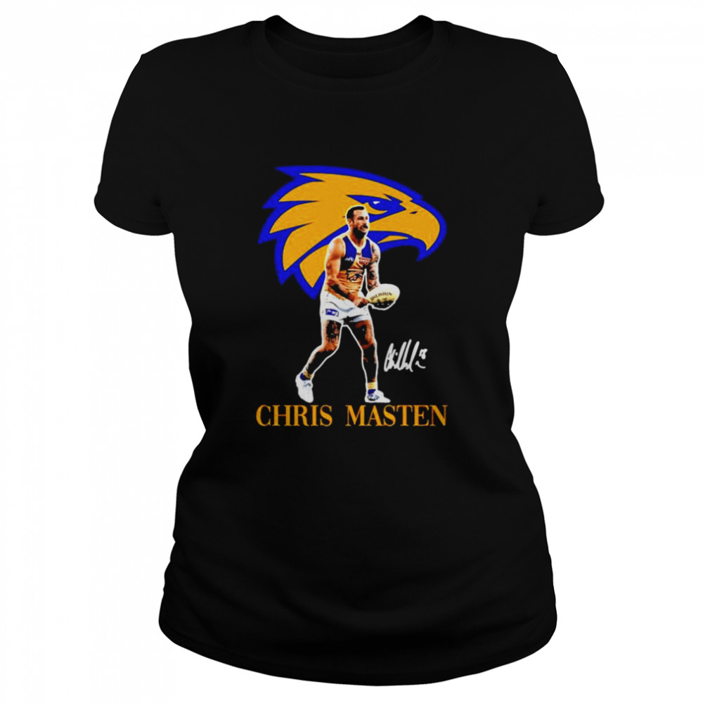 Chris masten player of team philadelphia eagles football signature Classic Women's T-shirt