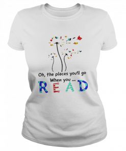 Dandelion Oh the places youll go when you read  Classic Women's T-shirt