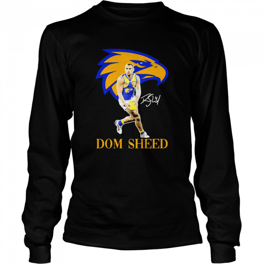 Dom Sheed Player Of Team Philadelphia Eagles Football Signature  Long Sleeved T-shirt