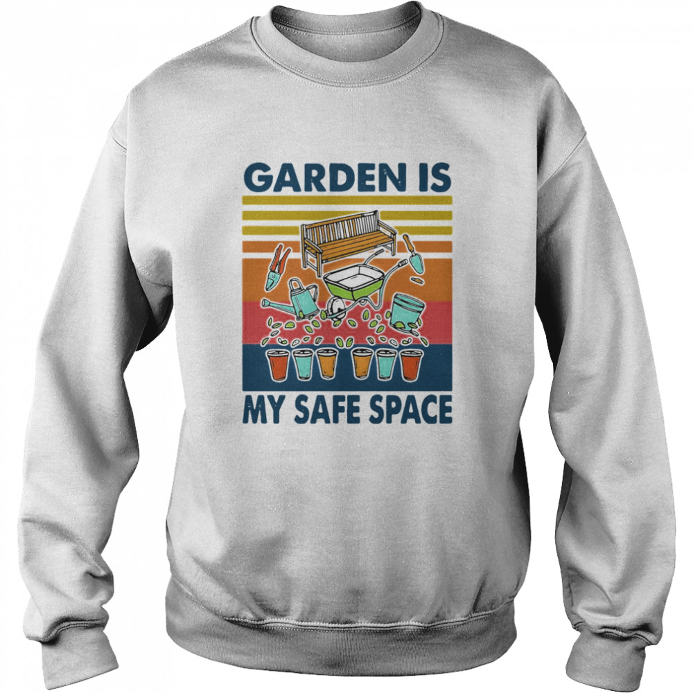 Garden Is My Safe Space Vintage  Unisex Sweatshirt