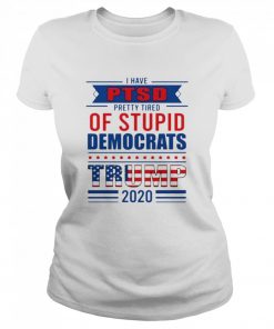 I have PTSD pretty tired of stupid democrats trump 2020  Classic Women's T-shirt