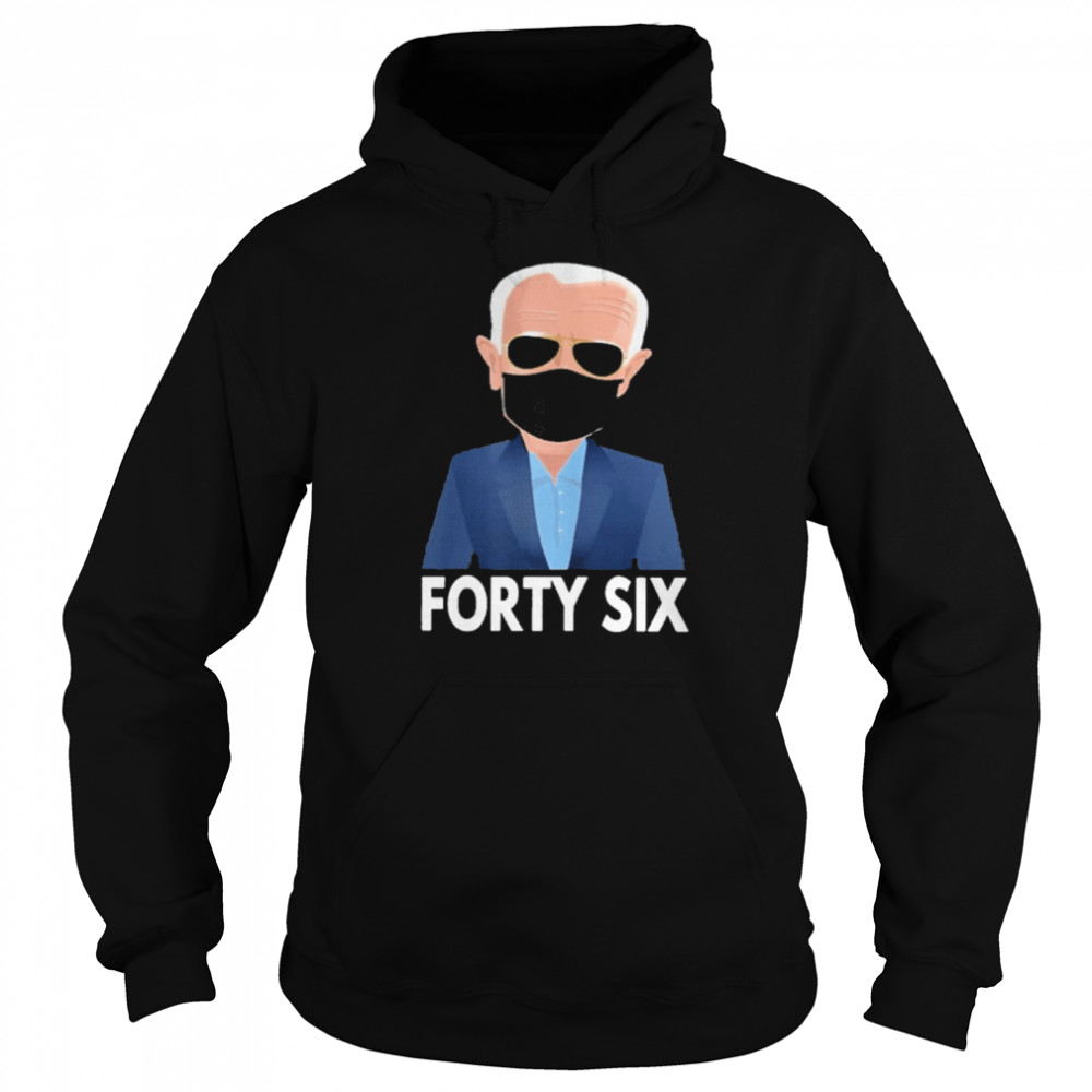 Joe biden forty six 46th face mask  Unisex Hoodie