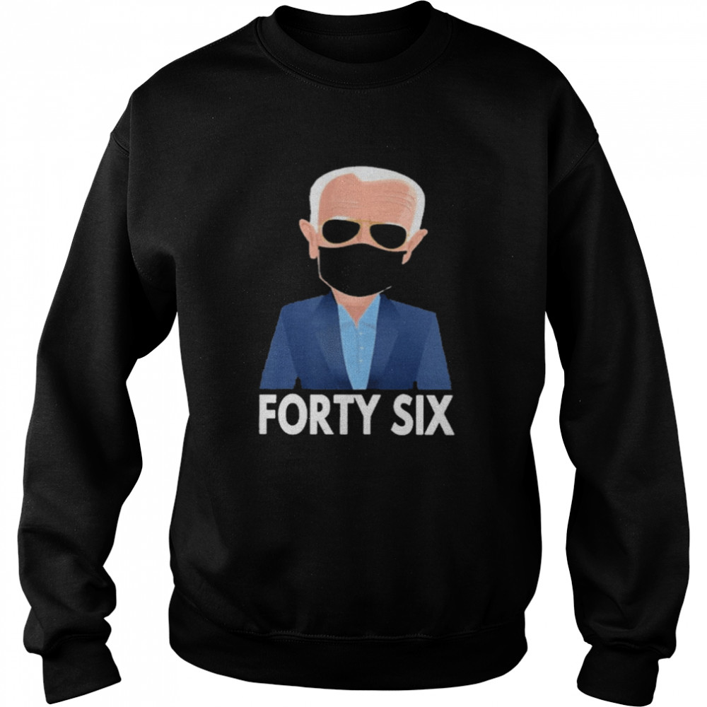 Joe biden forty six 46th face mask  Unisex Sweatshirt