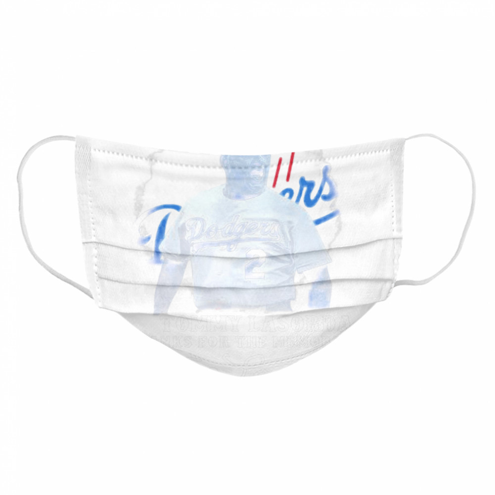 Los Angeles Dodgers Tommy Lasorda Thanks For The Memories Signatures  Cloth Face Mask