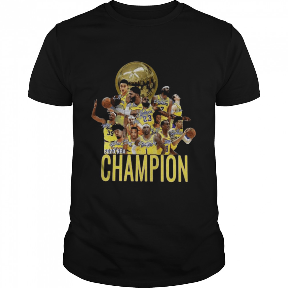 Los Angeles Lakers Champion 2020 NBA Signatures shirt