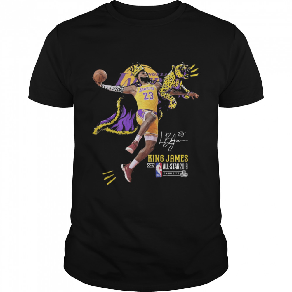 Los Angeles Lakers King James all star 2019 signature shirt