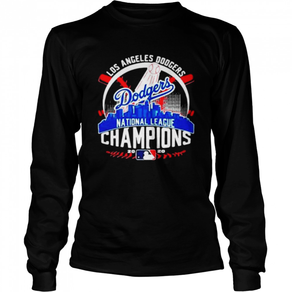 Los angeles dodgers dodgers national league champions 2020  Long Sleeved T-shirt