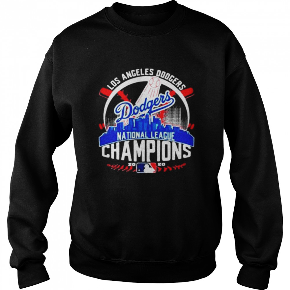 Los angeles dodgers dodgers national league champions 2020  Unisex Sweatshirt