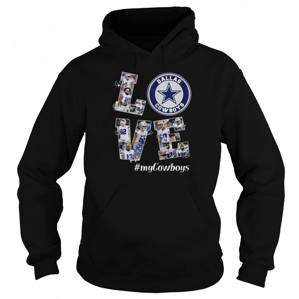 Love Dallas Cowboys MyCowboys Signatures  Unisex Hoodie