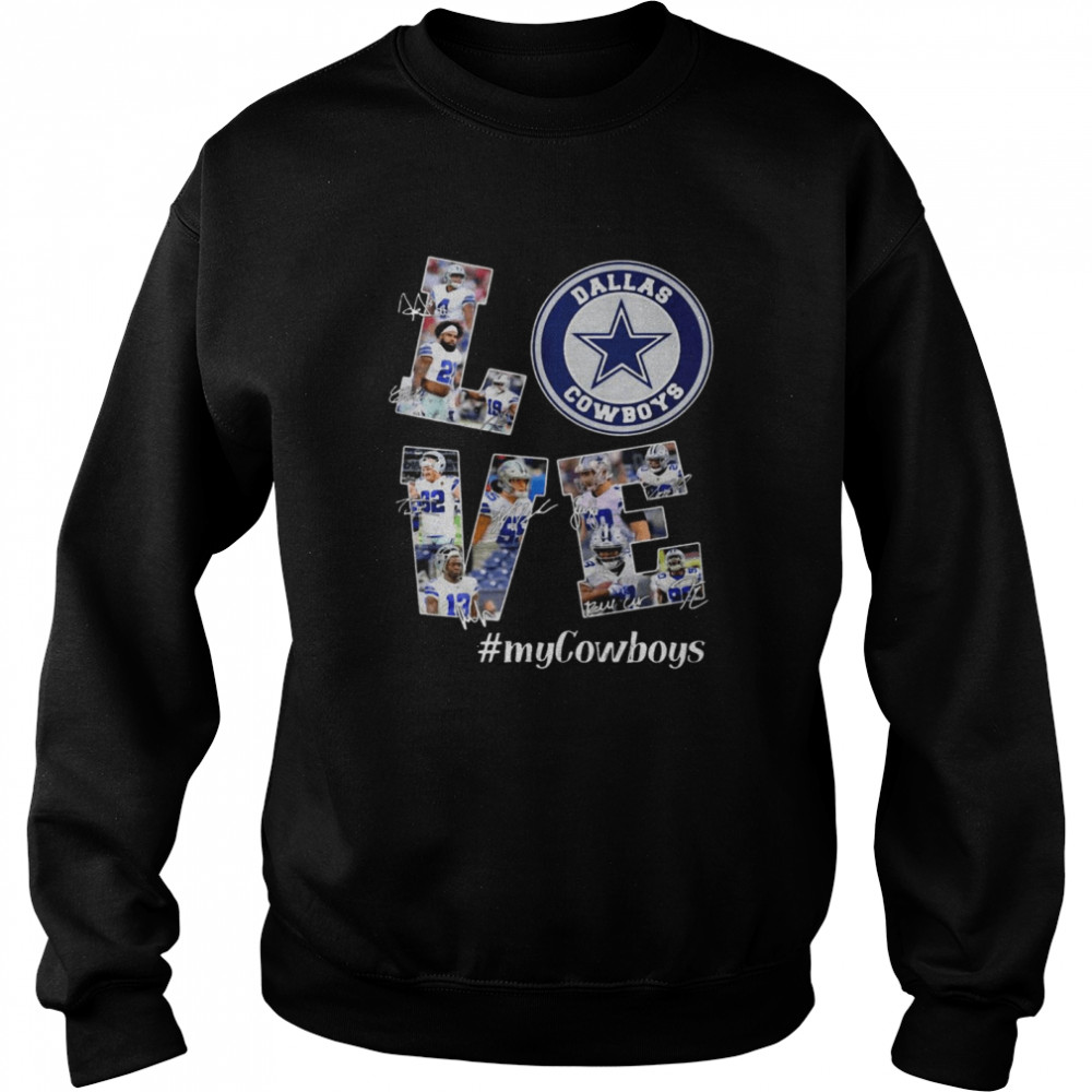 Love Dallas Cowboys MyCowboys Signatures  Unisex Sweatshirt