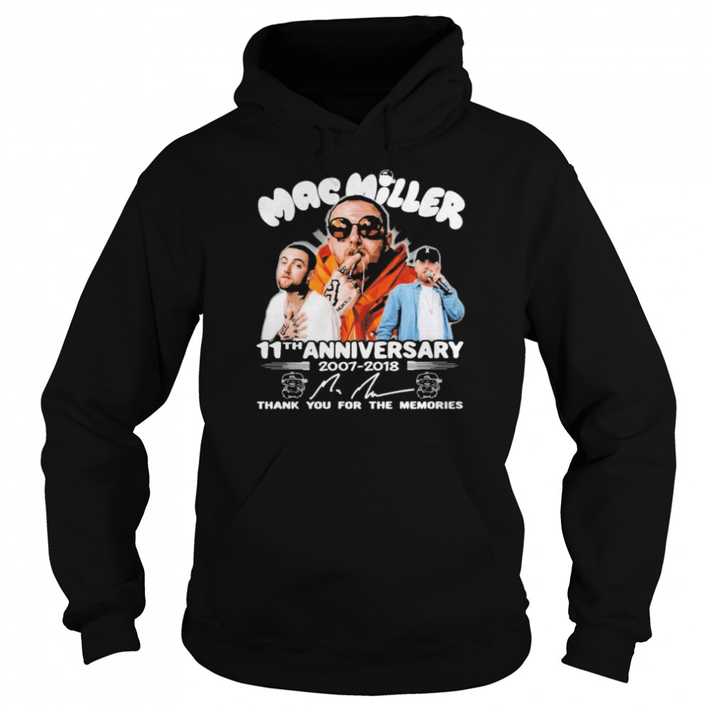 Mac miller 11th anniversary 1007 1018 thank you for the memories  Unisex Hoodie