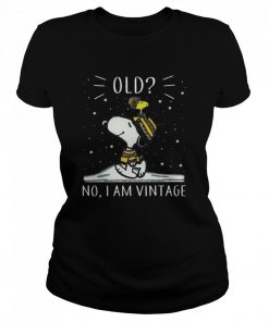 Old No I am Vintage Snoopy and WoodStock  Classic Women's T-shirt