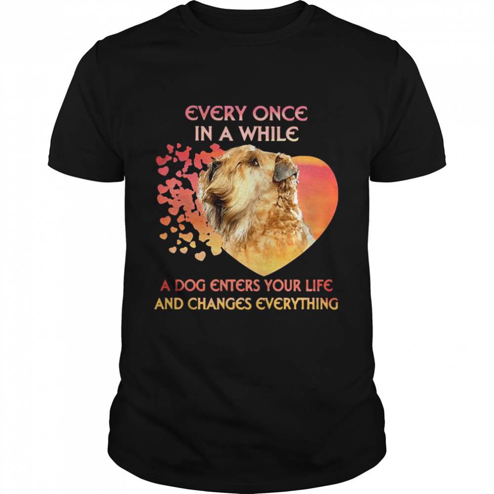 Shih Tzu Every Once In A While A Dog Enters Your Life And Changes Everything shirt