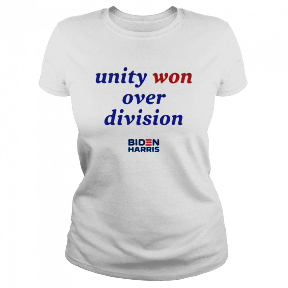 Unity won over division biden harris  Classic Women's T-shirt