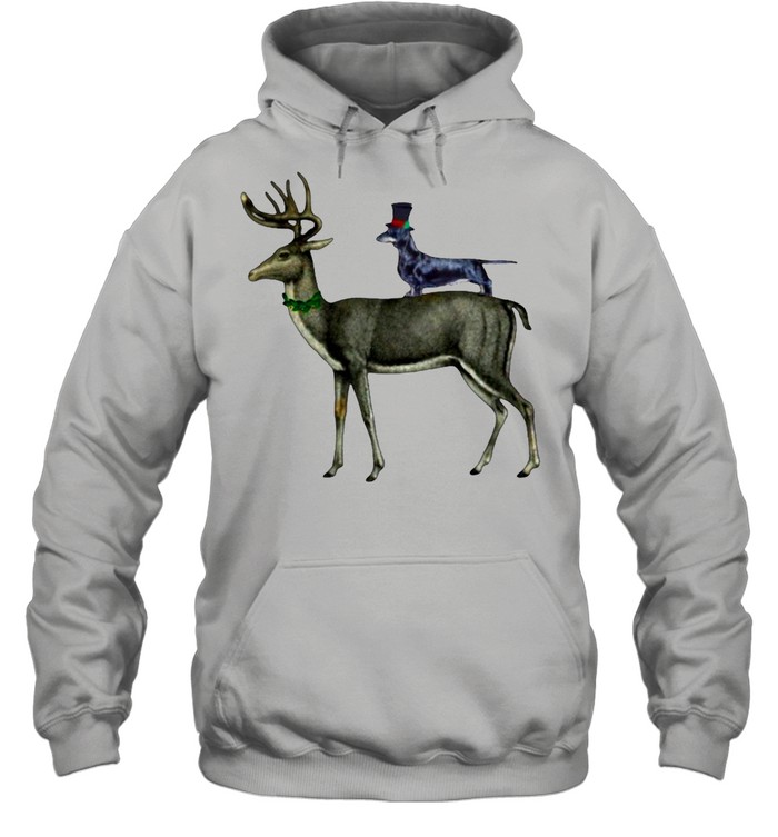 Dachshund Through The Snow T- Unisex Hoodie