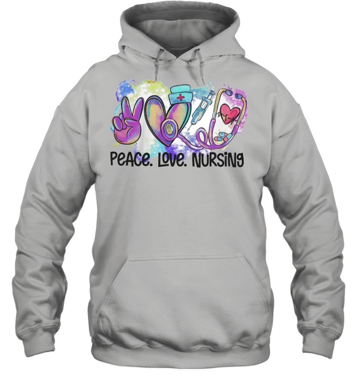 Peace love nursing  Unisex Hoodie