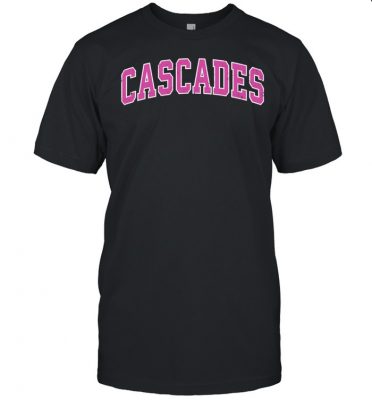 Cascades Virginia VA Vintage Sports Design Pink Design shirt