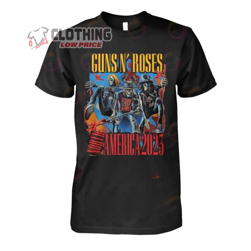 Guns N' Roses North America 2023 Merch Guns N' Roses World Tour 2023 T-Shirt