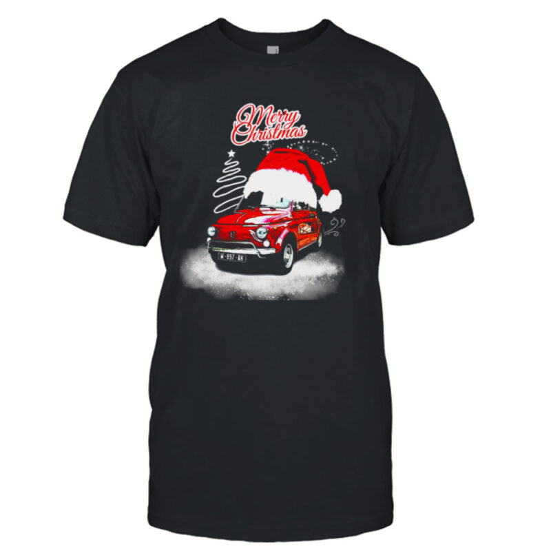 Red Fiat 500 For Christmas shirt