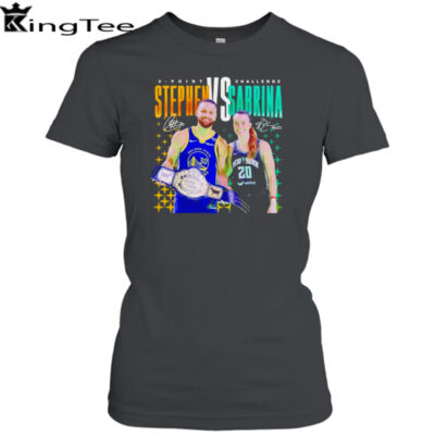 3 point Challenge Steph Curry X Sabrina Ionescu Signatures Shirt