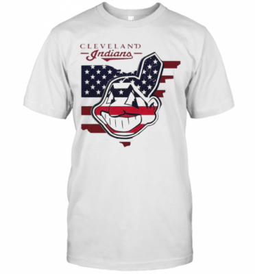 Cleveland Indians American Flag T-Shirt