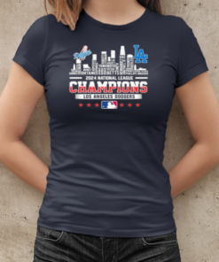 2024 National League Winner Los Angeles Dodgers Skyline Of LA City T-Shirt Classic Women's T-shirt