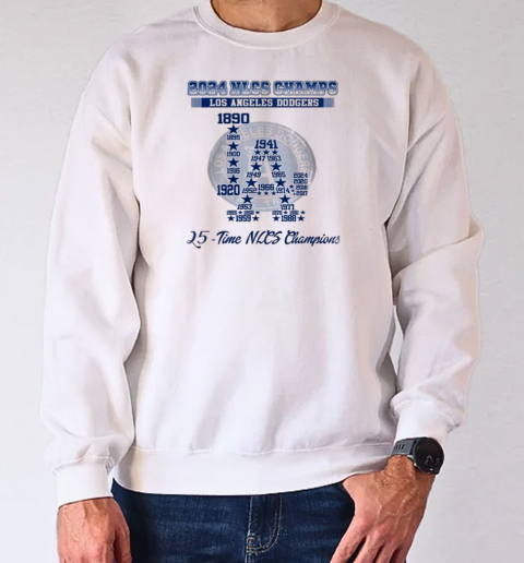 2024 Nlcs For Los Angeles Dodgers 25 Time Nlcs Champions T-Shirt Unisex Sweatshirt